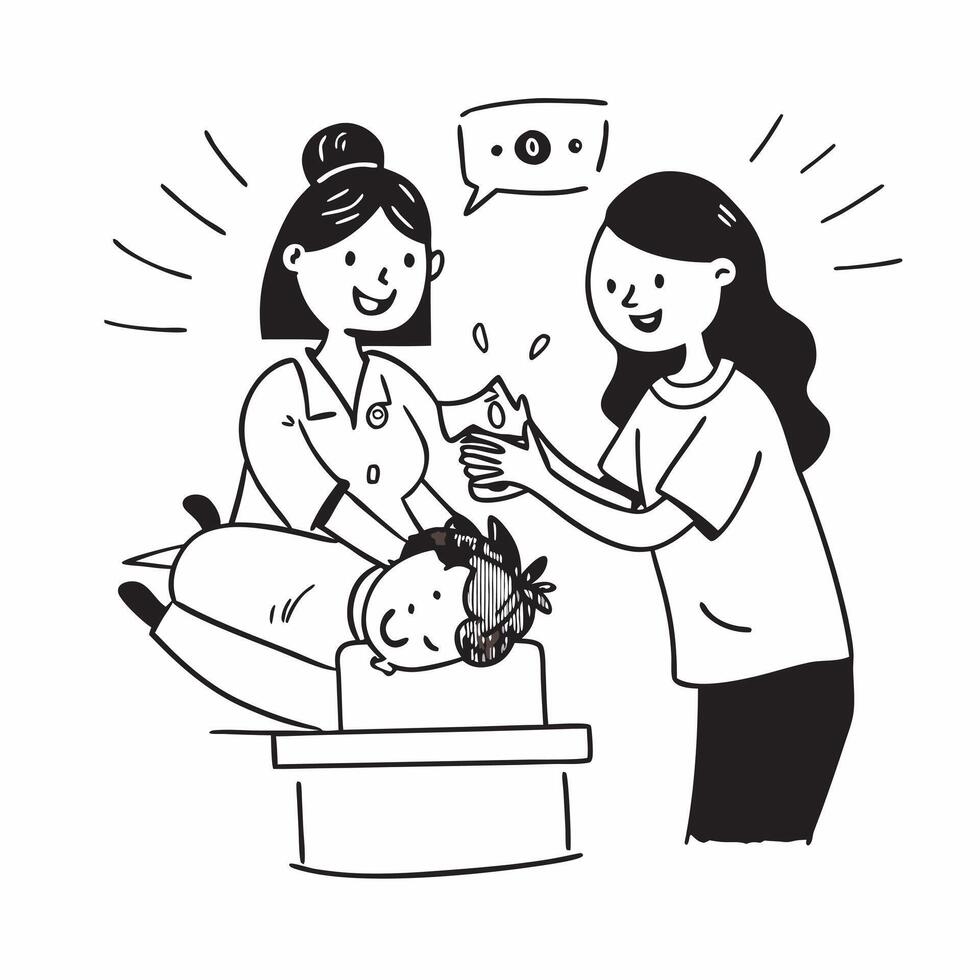 Midwife assisting in childbirth in a delivery room concept as A midwife assists a mother during childbirth in a delivery room emphasizing care and expertise Ideal for maternity an Dynamic vector