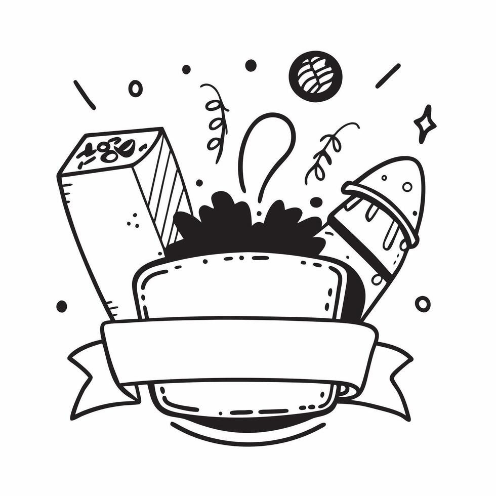 Market tent and street food icon with blank area for customizable text concept as A creative depiction of a market tent and street food icon featuring a blank area for customizable Dynamic vector