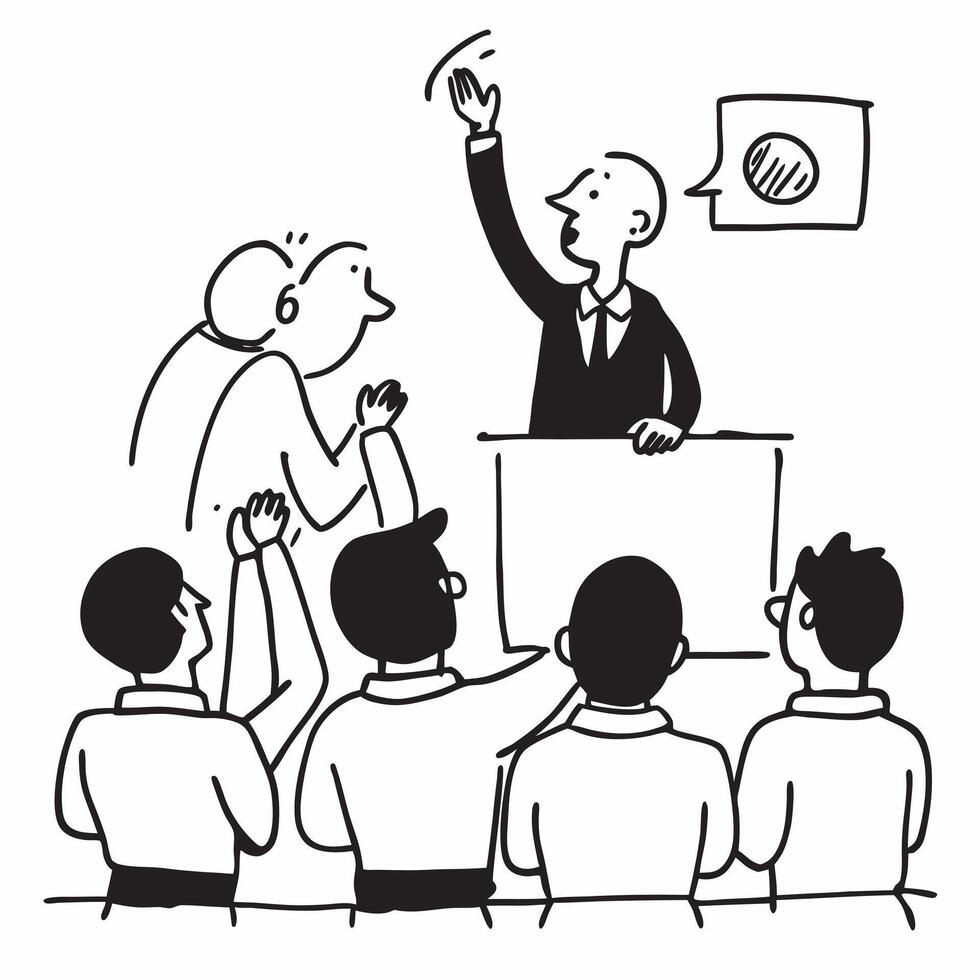 Manager addressing safety concerns during a festive meeting concept as High resolution image of a manager addressing safety concerns during a festive office meeting capturing the b Dynamic vector