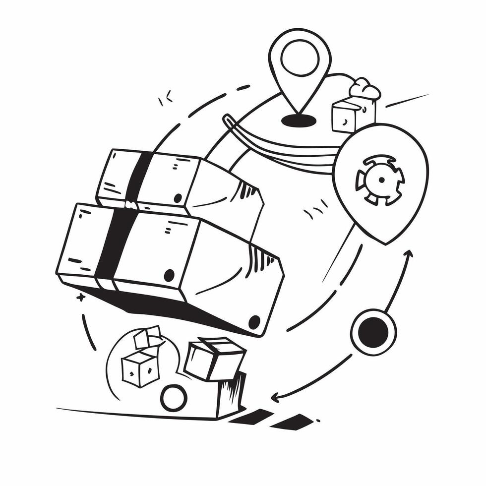 Logistic symbol with copy space for promotional materials concept as A versatile logistic symbol with ample copy space suitable for promotional materials like brochures flyers and Dynamic vector