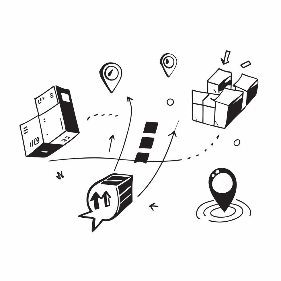 Logistic illustration with copy space for business reports concept as A visually appealing logistic illustration with copy space designed to enhance business reports and presentati Dynamic Set 4 vector