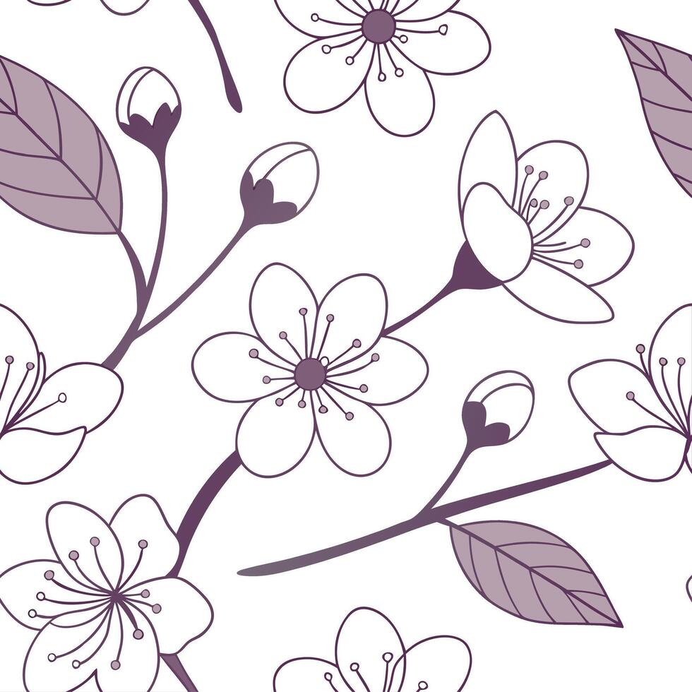 Light and airy spring pastel seamless tile pattern with peach and lilac for refreshing home accents concept as Fresh peach and lilac colors combined seamlessly for a soft and refre Dynamic vector