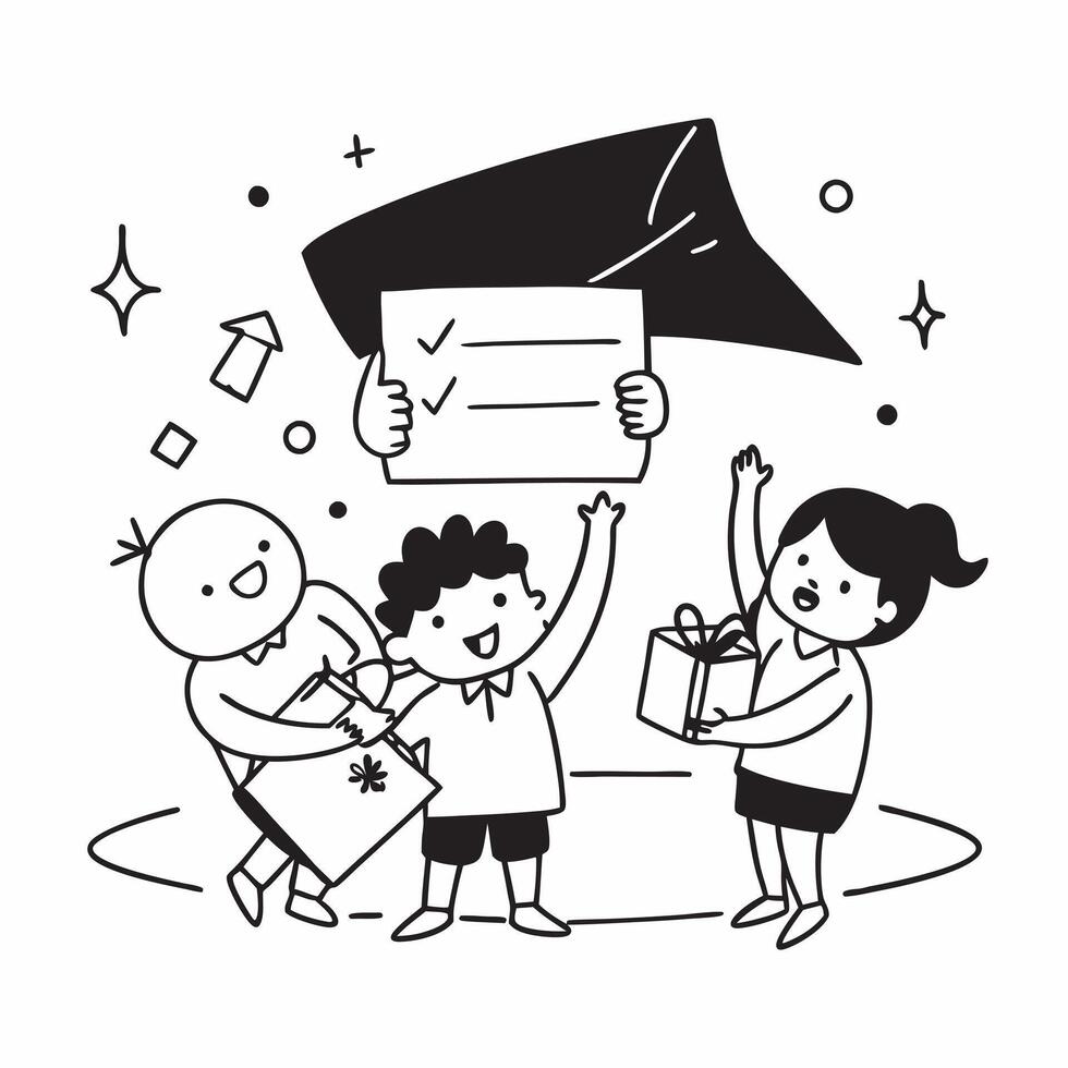 Kids at after school program concept as High resolution image of kids participating in an after school program with a glossy backdrop highlighting their enthusiasm and engagement i Dynamic Set 2 vector
