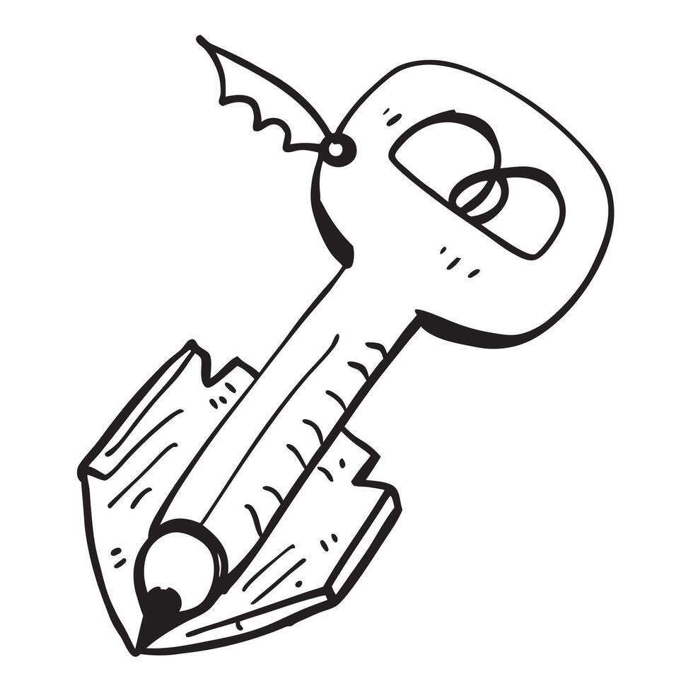 Key icon with copy space on a white background concept as A image of a key icon with ample copy space on a white background perfect for security and automotive themed visual Dynamic vector
