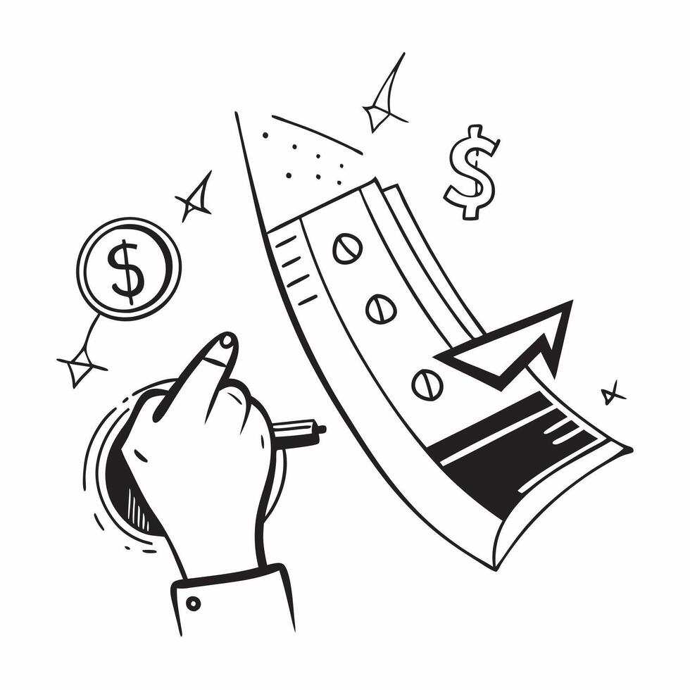 Investment symbol with copy space for project planning concept as An artistic rendering of an investment symbol with spacious copy space suitable for project planning goal setting Dynamic vector