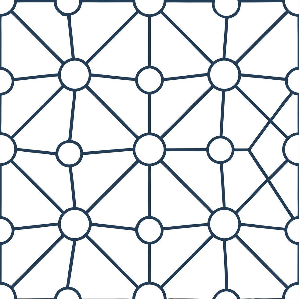 Intricate seamless pattern showcasing digital lines forming complex network grids in tiled design with isolated whitebalance for futuristic impact concept as Complex network grids Dynamic vector