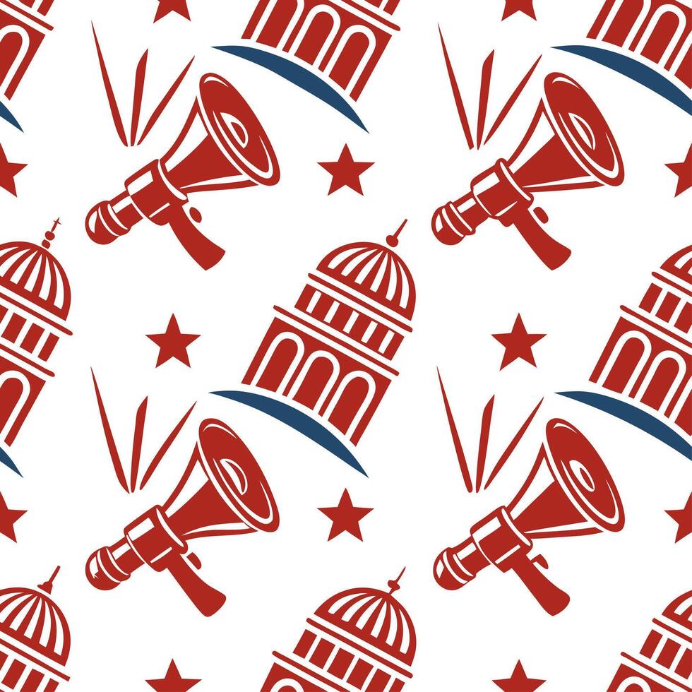 Illustrate a seamless pattern featuring retro polka dots in vibrant primary colors for a playful mid century modern theme concept as Design a repeating pattern with bold polka dot Dynamic Set 6 vector