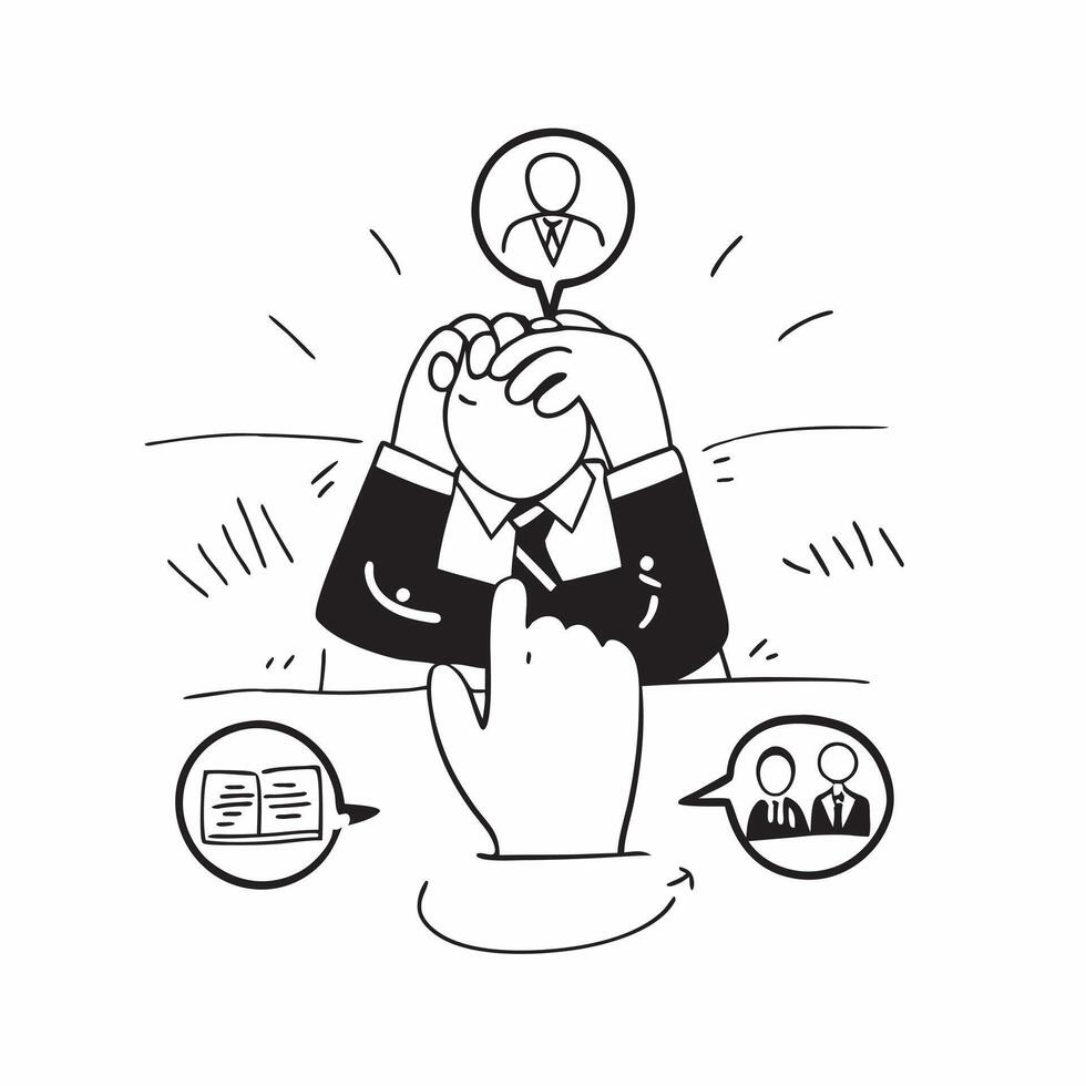 HR manager double exposure with team concept as An HR managers profile merged with a team representing human resources responsibility and teamwork Perfect for HR and corporate ads Dynamic vector