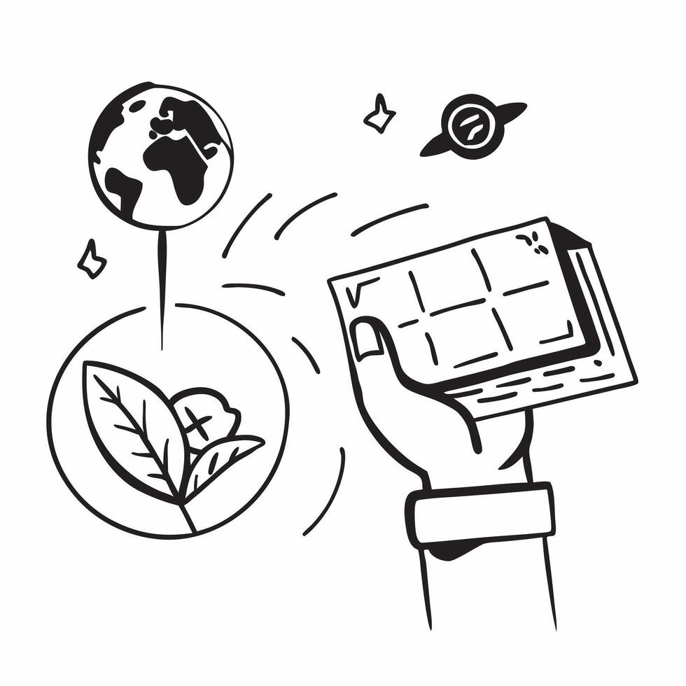 Hand holding a cut leaf near solar panels concept as A hand holding a cut leaf near solar panels symbolizing renewable energy efforts and corporate social responsibility in promoti Dynamic vector