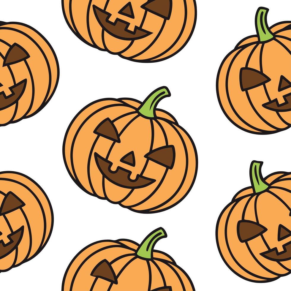Halloween pumpkins seamless tile pattern with spooky orange and black elements for eerie home decor concept as Spooky orange pumpkins and black elements arranged seamlessly to crea Dynamic vector