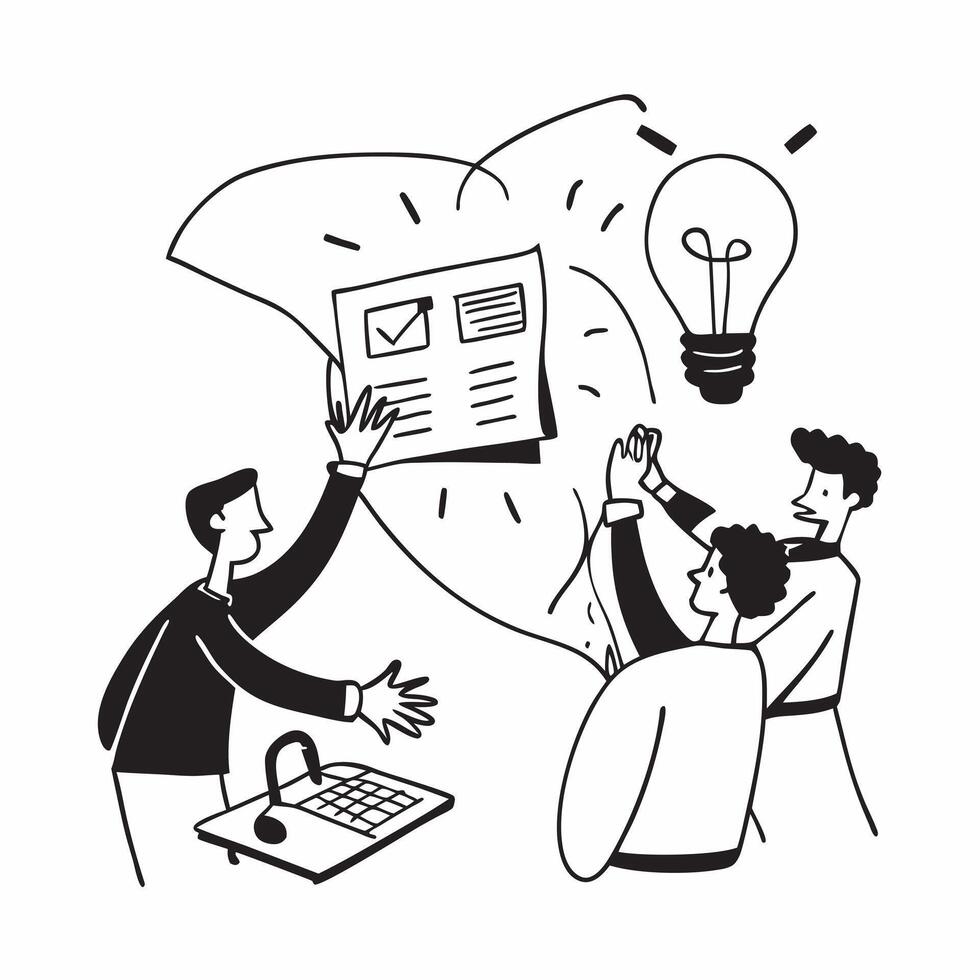 Group brainstorming session concept as High resolution image of a group brainstorming session with a glossy backdrop capturing the collaborative and creative process of knowledge s Dynamic vector
