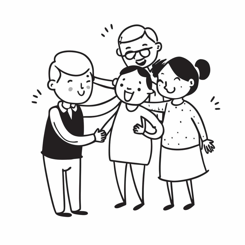 Grandparents and grandchildren reuniting in a park concept as Grandparents and grandchildren reuniting blended with a park scene symbolizing the generational bond and joy of family Dynamic vector