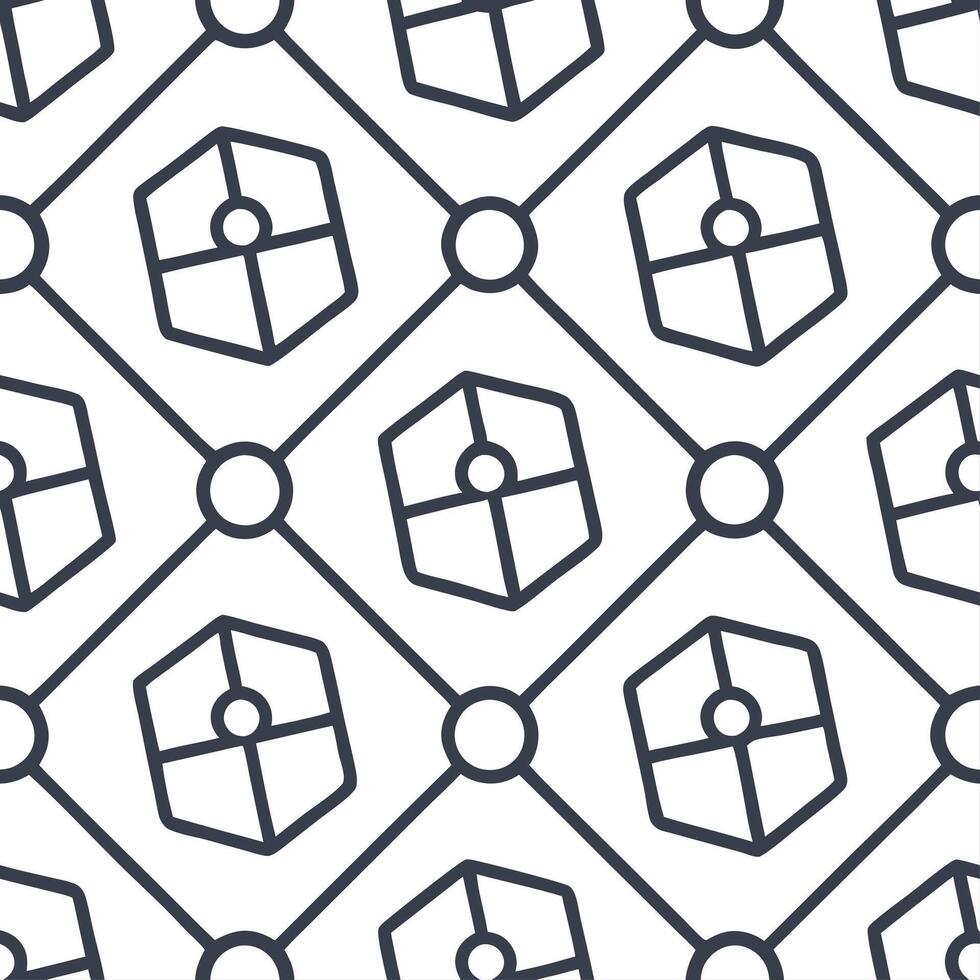 Futuristic seamless pattern showcasing bold cyber elements integrated in intricate tiled designs with isolated whitebalance accents for modern innovation concept as Intricate tiled Dynamic vector