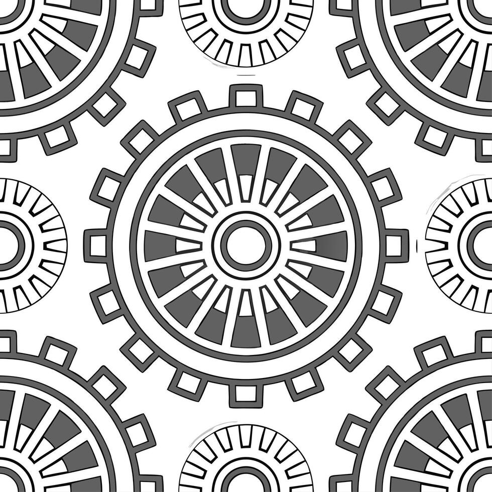 Futuristic seamless pattern featuring innovative techno geometrics and sharp angular details arranged in a tiled design with isolated whitebalance clarity concept as Innovative dig Dynamic vector