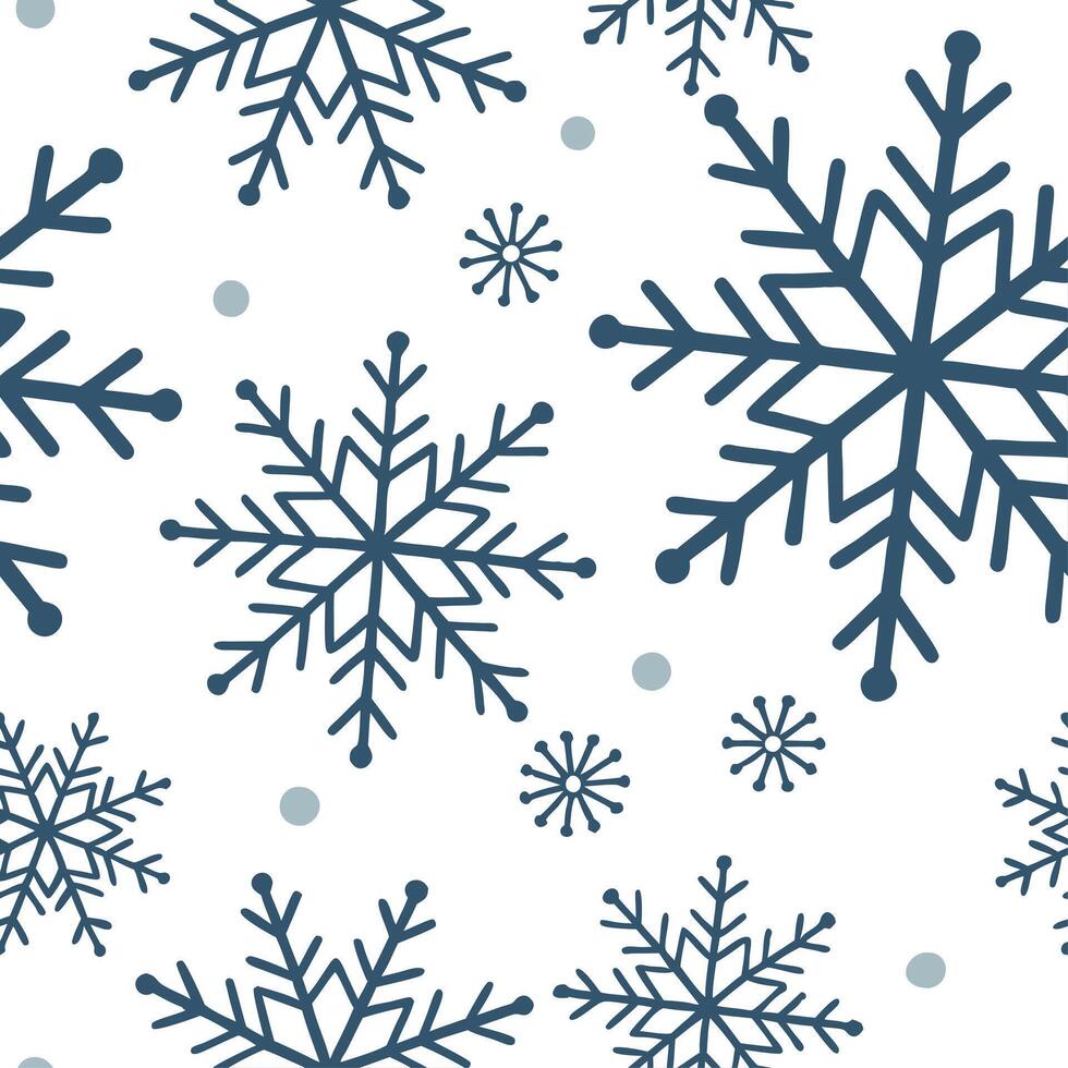 Frosty geometric snowflakes seamless tile pattern with modern winter aesthetics and cool tones concept as Geometric snowflakes with frosty details create a modern seamless tile pat Dynamic vector