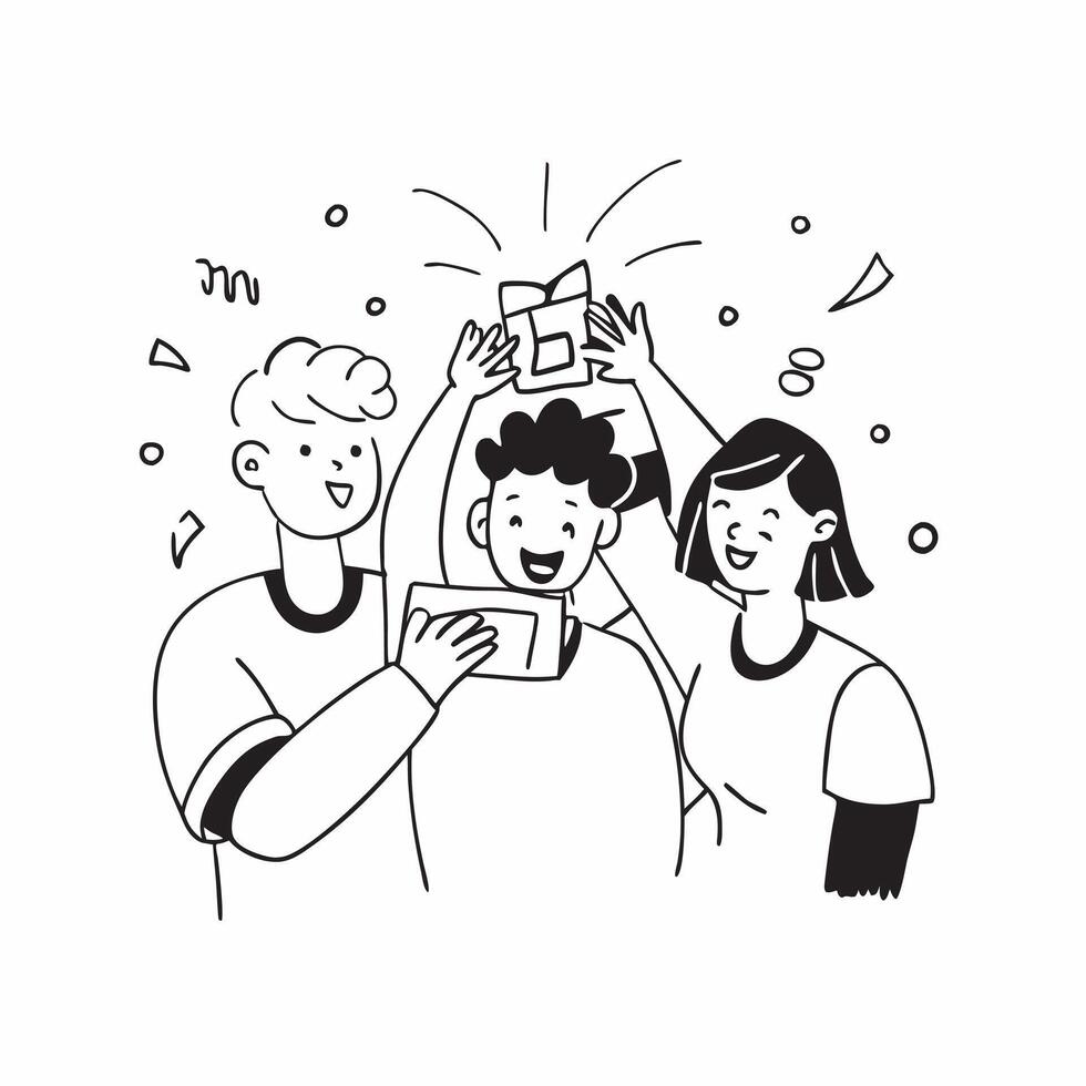 Friends reuniting at a festival concept as Friends reuniting blended with a festival scene symbolizing the joy and excitement of reuniting at a festive event Ideal for social and Dynamic vector