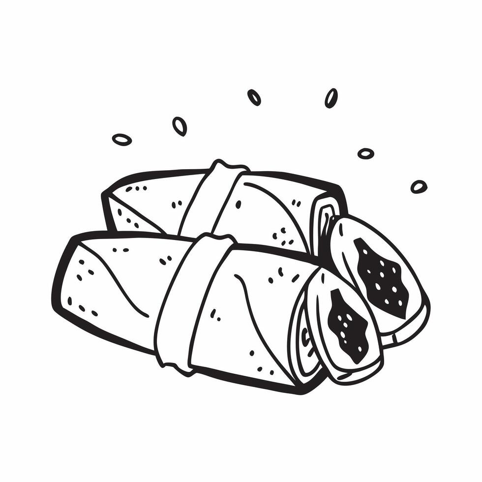 Fresh vegetable salad rolls concept as High resolution image of fresh vegetable salad rolls with a glossy backdrop showcasing a light and healthy plant based appetizer in Photo St Dynamic vector