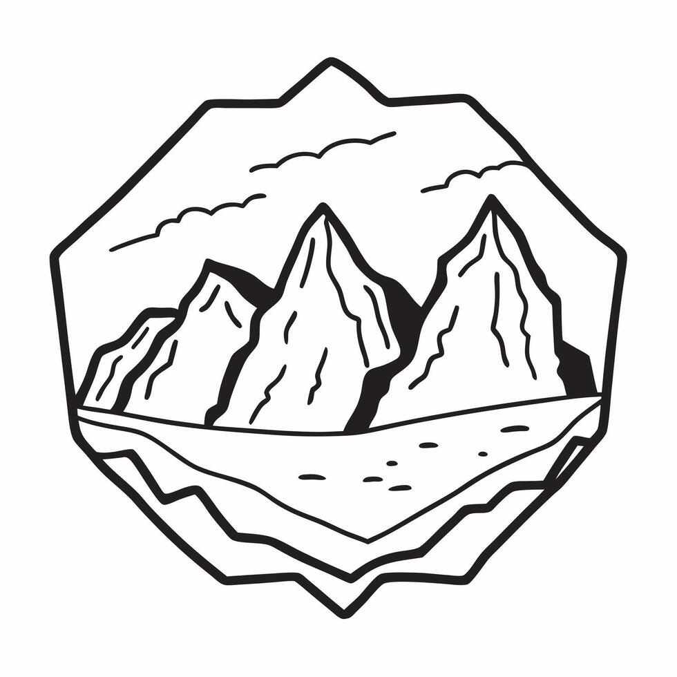 Framed rocky mountain vista concept as High resolution image of a framed rocky mountain vista with rugged terrain highlighting the raw and untamed beauty of rocky mountain landscap Dynamic vector