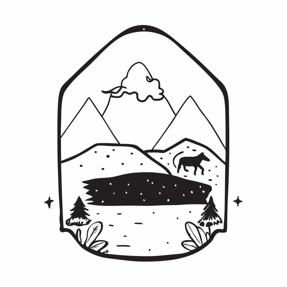Framed mountain pasture vista concept as High resolution image of a framed mountain pasture vista with grazing animals highlighting the pastoral and serene beauty of mountain pastu Dynamic Set 2 vector
