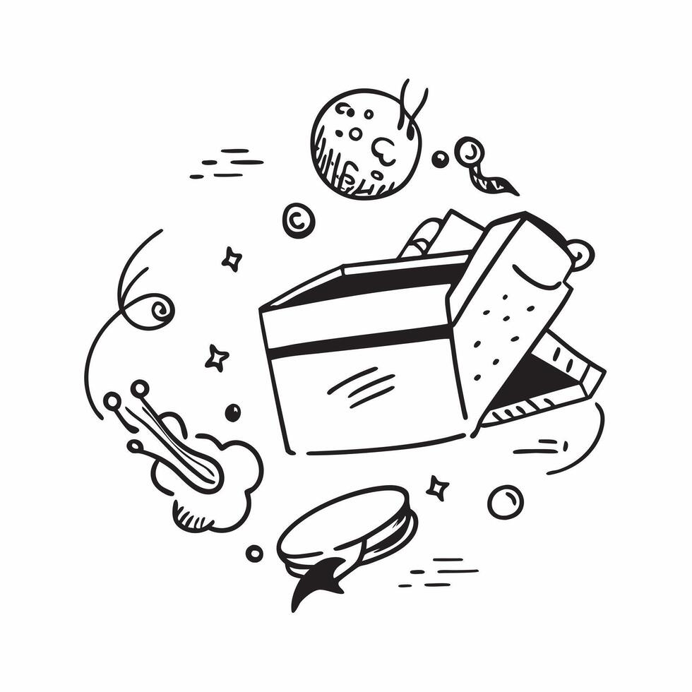 Food delivery illustration with space for text and graphics concept as An illustrative food delivery design featuring ample space for both text and graphics perfect for illustratin Dynamic vector