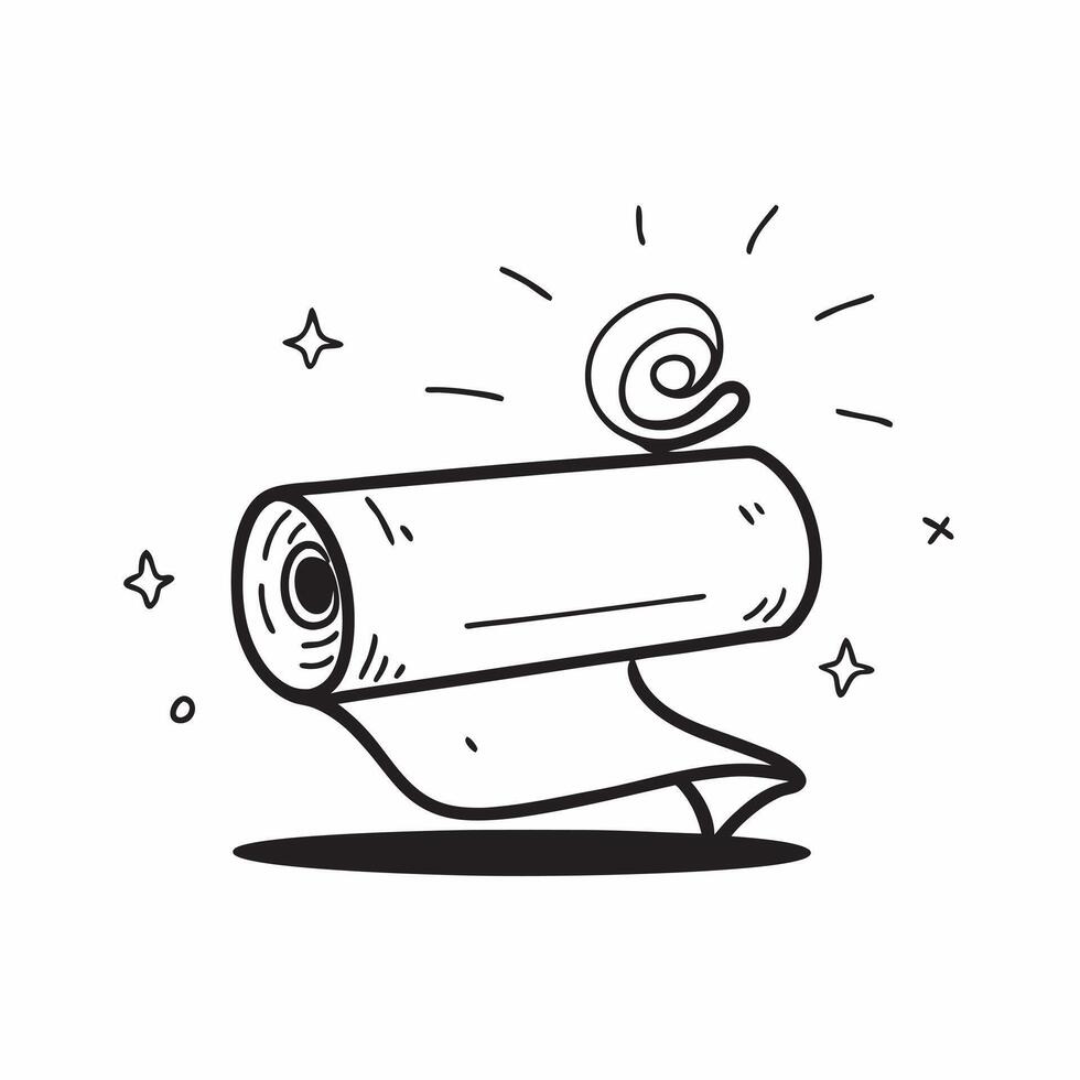 Flat design as Yoga mat icon with copy space on a white background concept as A image of a yoga mat icon with generous copy space on a white background ideal for fitness and Dynamic vector