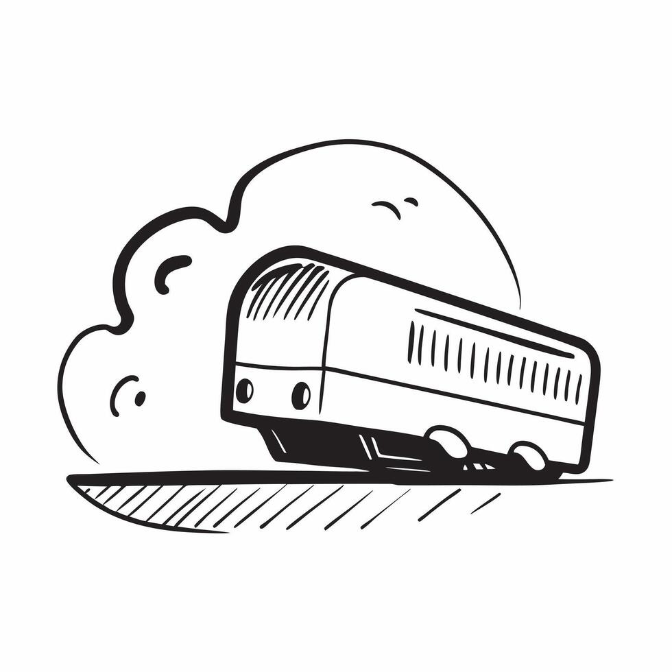 Flat design as Train icon with copy space on a white background concept as A image of a train icon with generous copy space on a white background ideal for travel and railwa Dynamic vector