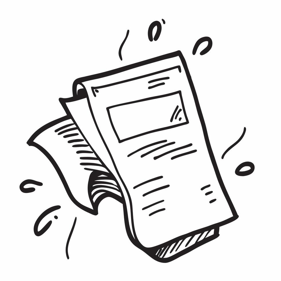 Flat design as Newspaper icon with copy space on a blue background concept as A image of a newspaper icon with ample copy space on a blue background perfect for news and ret Dynamic vector