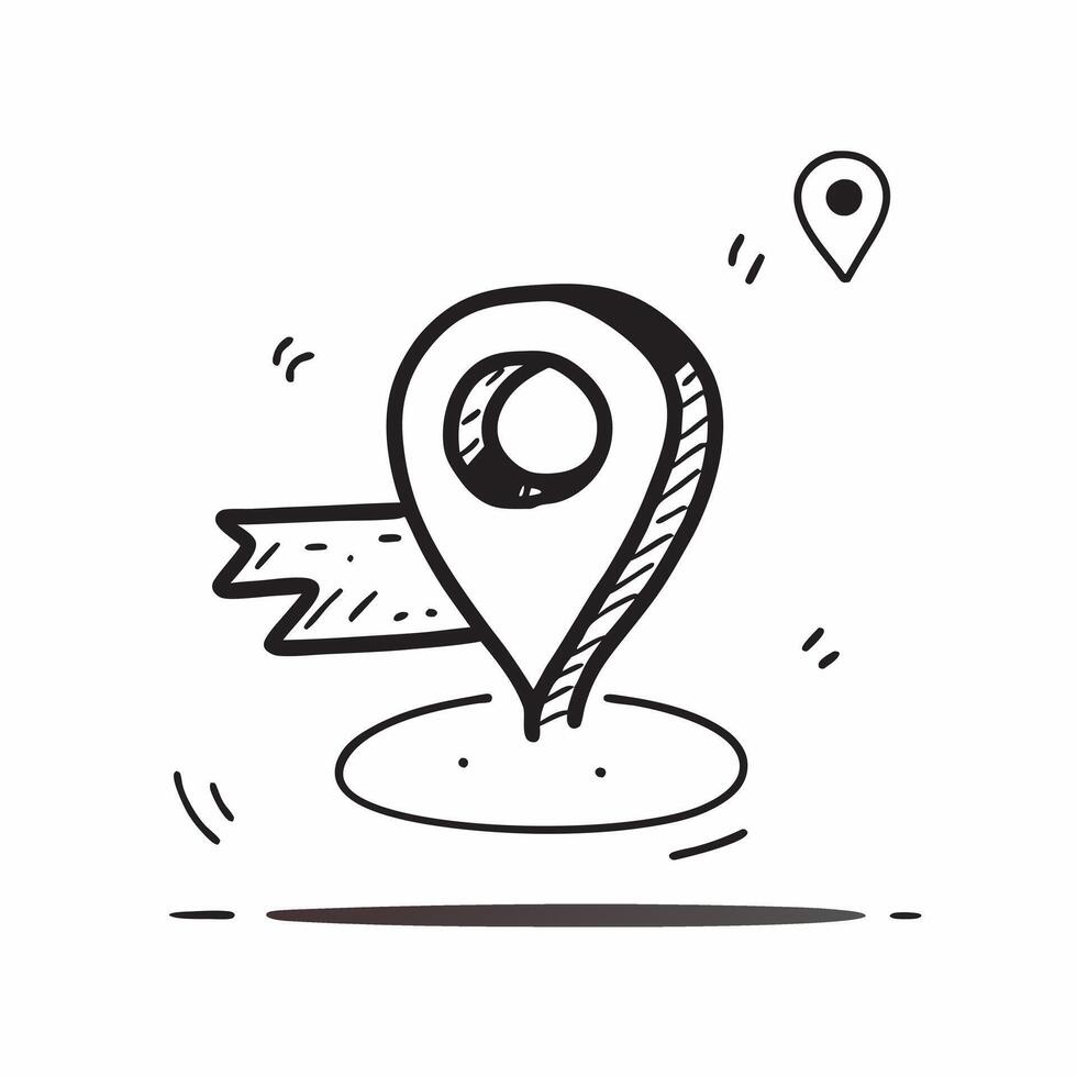 Flat design as GPS icon with copy space on a white background concept as A image of a GPS icon with ample copy space on a white background perfect for navigation and driver Dynamic vector