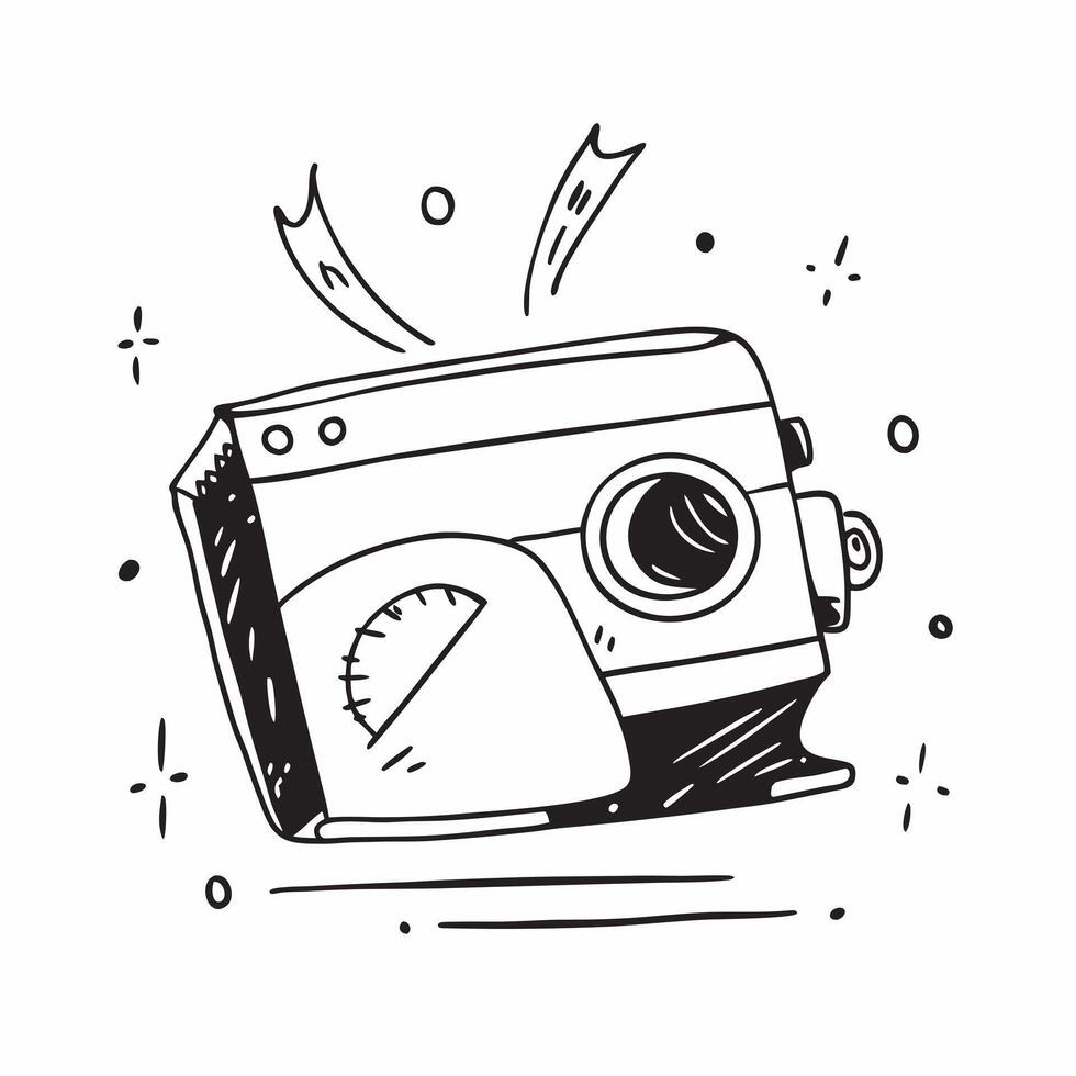 Flat design as Camera icon with copy space on a white background concept as A image of a camera icon with generous copy space on a white background ideal for travel and phot Dynamic vector