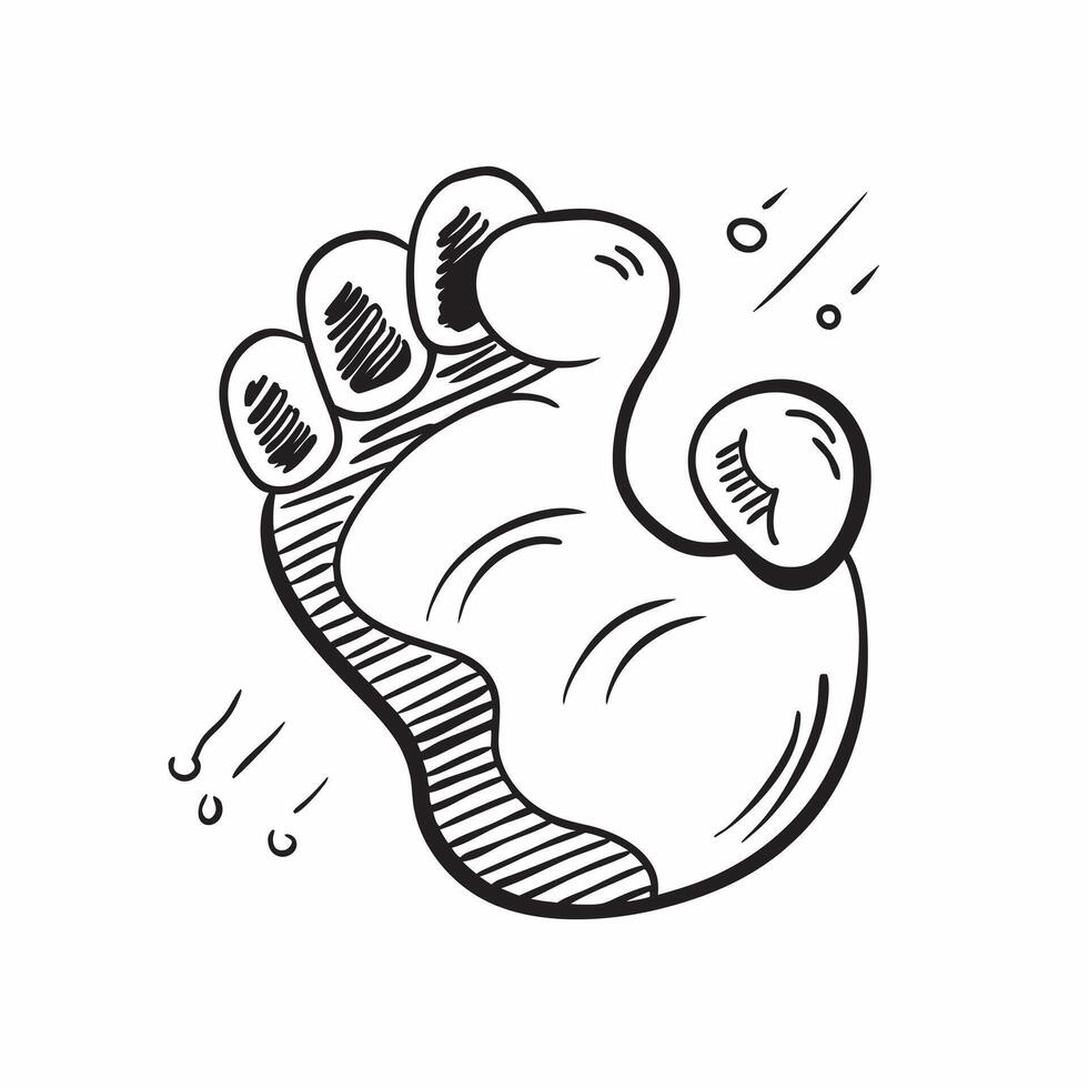 Flat design as Baby footprint icon with copy space on a white background concept as A image of baby footprints with generous copy space on a white background ideal for newbo Dynamic Set 3 vector