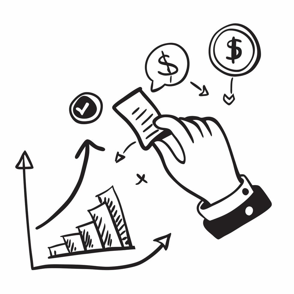 Financial growth symbol with space for text on a blue background concept as A sleek financial growth symbol with ample space for text on a blue background suitable for illustrating Dynamic vector