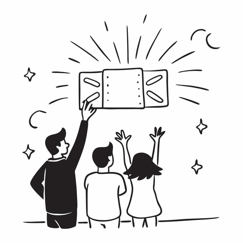 Family watching Independence Day fireworks concept as High resolution image of a family watching fireworks on Independence Day with a glossy backdrop highlighting the wonder and ex Dynamic vector