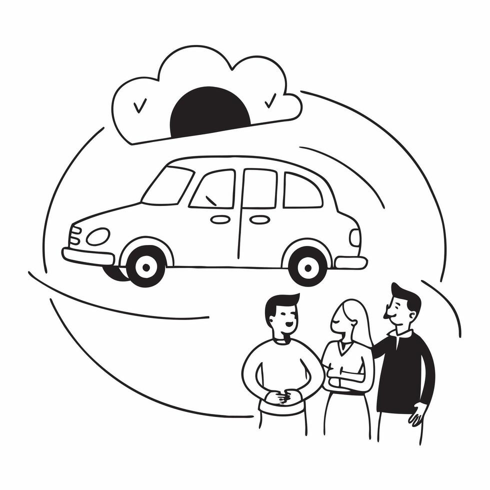 Family using a carpool service concept as High resolution image of a family using a carpool service with a glossy backdrop showcasing the cost effective and eco friendly benefits o Dynamic Set 2 vector