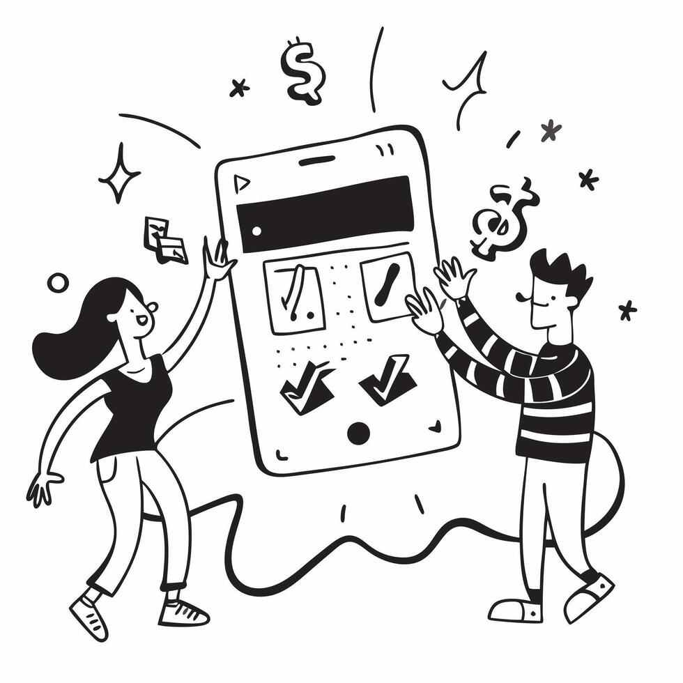 Family using a quarterly sale app concept as High resolution image of a family using a quarterly sale app with a glossy backdrop highlighting the convenience and excitement of find Dynamic vector