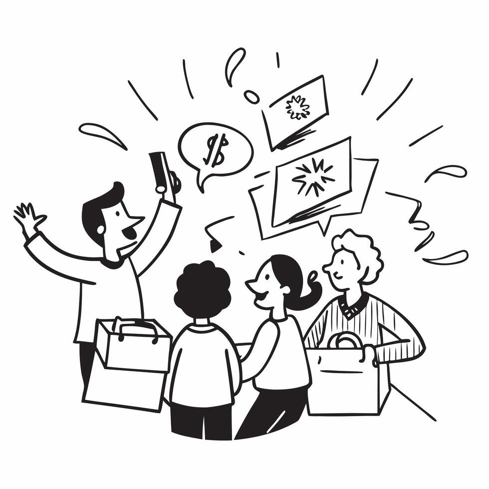 Family shopping during quarterly sale concept as High resolution image of a family shopping during a quarterly sale with a glossy backdrop highlighting the excitement and variety o Dynamic Set 2 vector