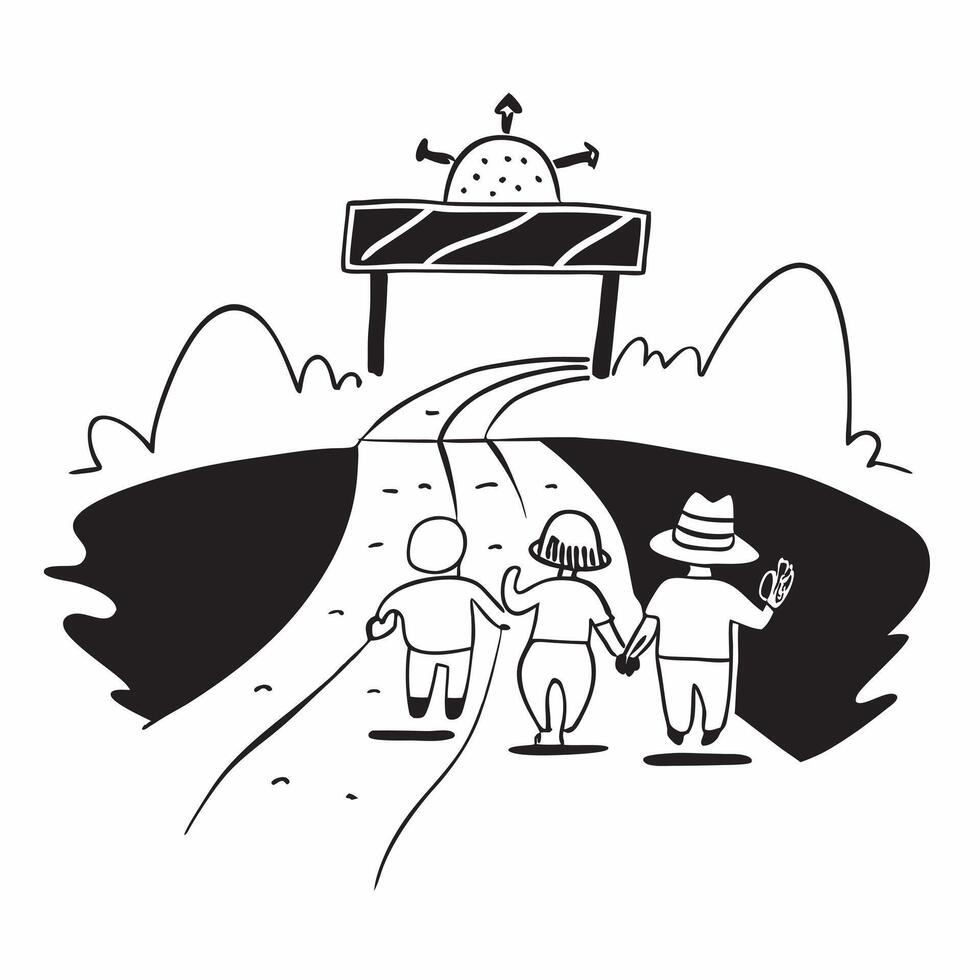 Family exploring a cool rainforest trail concept as High resolution image of a family exploring a cool rainforest trail to escape the heat showcasing bonding adventure and natural Dynamic vector