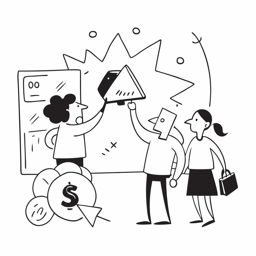 Family enjoying quarterly sale at a department store concept as High resolution image of a family enjoying quarterly sale at a department store with a glossy backdrop highlighting Dynamic vector