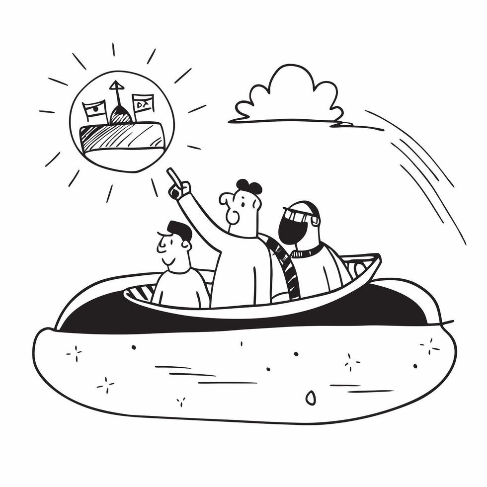 Family enjoying a cool evening boat ride concept as High resolution image of a family enjoying a cool evening boat ride to escape the heat capturing bonding relaxation and scenic b Dynamic vector