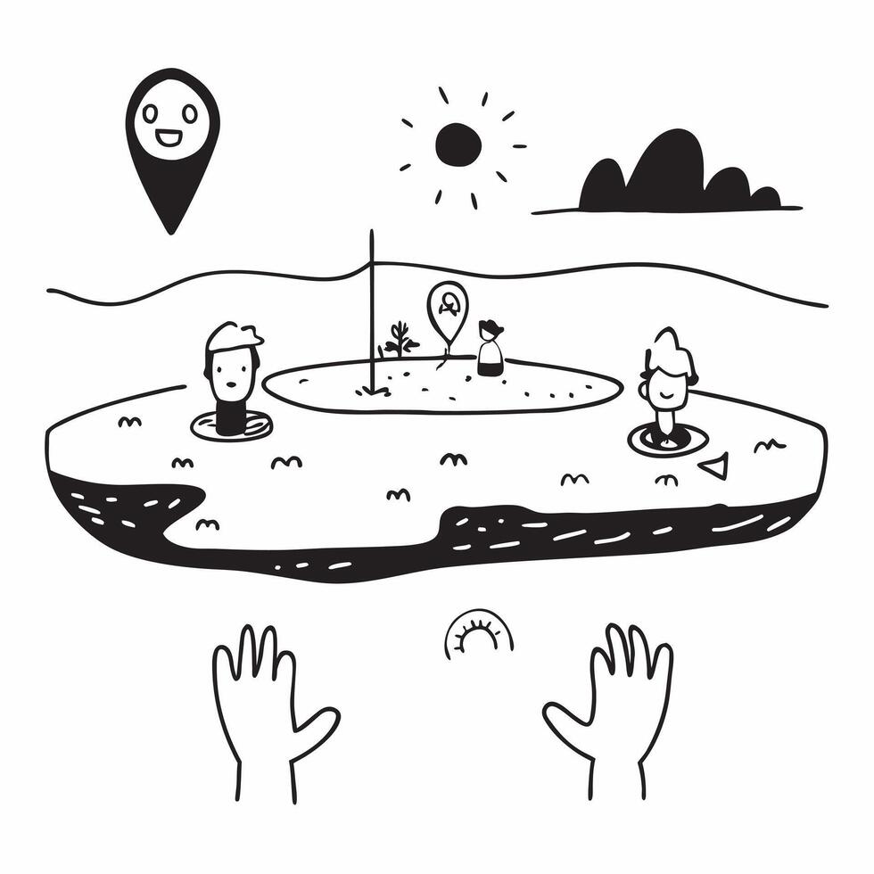Family enjoying a cool dip in a serene lake concept as High resolution image of a family enjoying a cool dip in a serene lake to escape the heat showcasing bonding relaxation and n Dynamic Set 2 vector