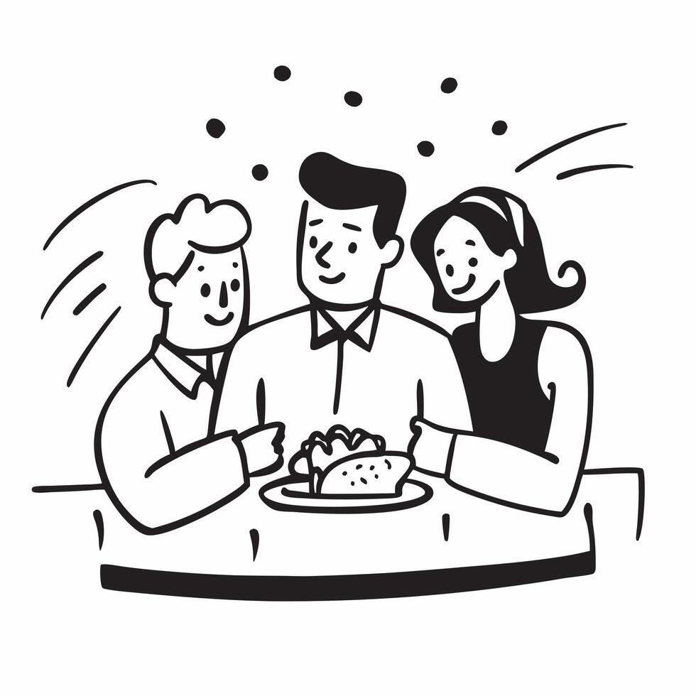 Family dinner party concept as High resolution image of a family dinner party with a glossy backdrop highlighting the warmth and joy of sharing a meal together in Photo Stock Conc Dynamic vector