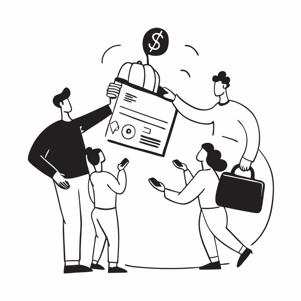 Family budgeting together concept as High resolution image of a family budgeting together with a glossy backdrop highlighting the collaborative and organized approach to saving mon Dynamic vector