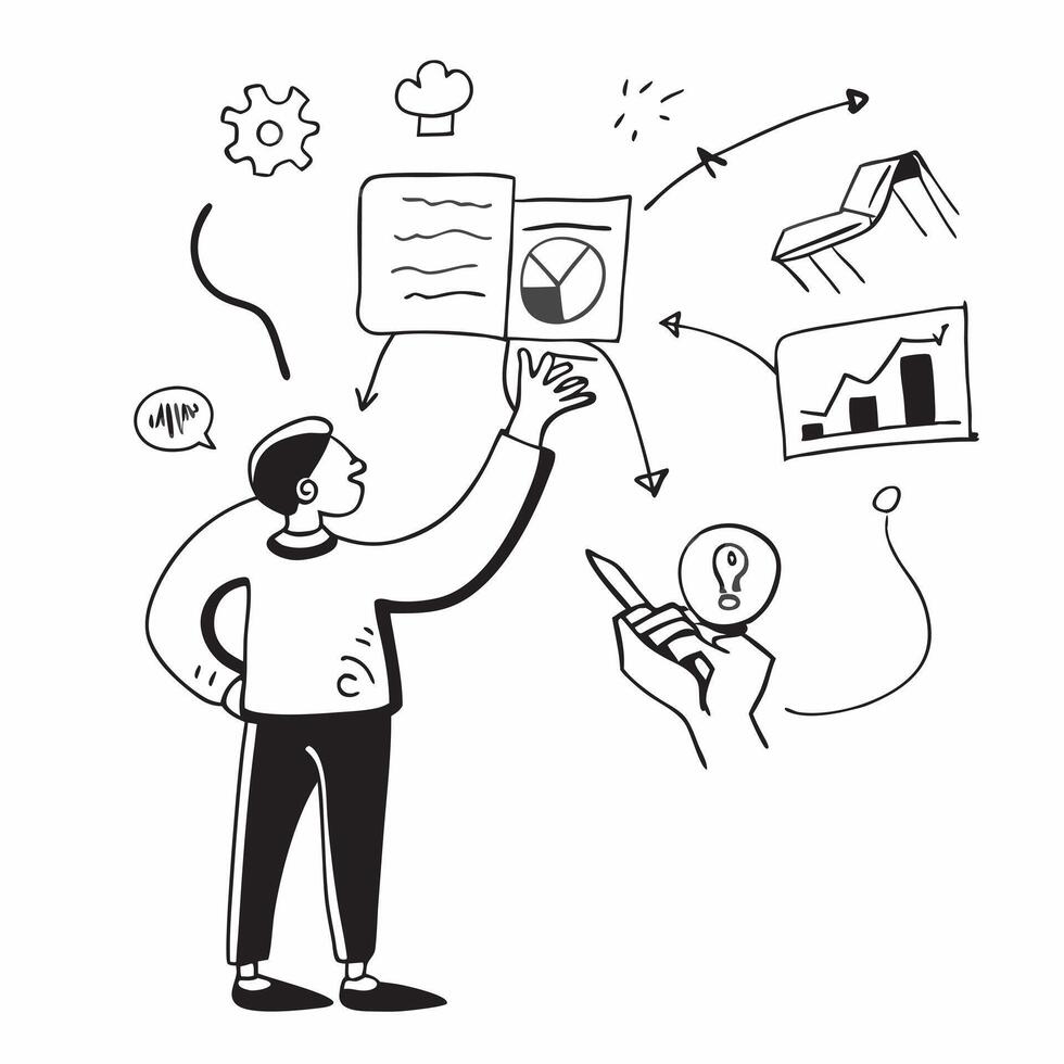Entrepreneur presenting a business plan concept as High resolution image of an entrepreneur presenting a business plan with a glossy backdrop emphasizing innovation and growth mind Dynamic Set 2 vector