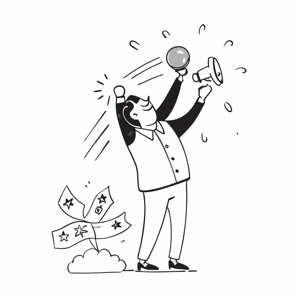 Entrepreneur celebrating a successful investment concept as High resolution image of an entrepreneur celebrating a successful investment capturing joy success and professional achi Dynamic Set 2 vector