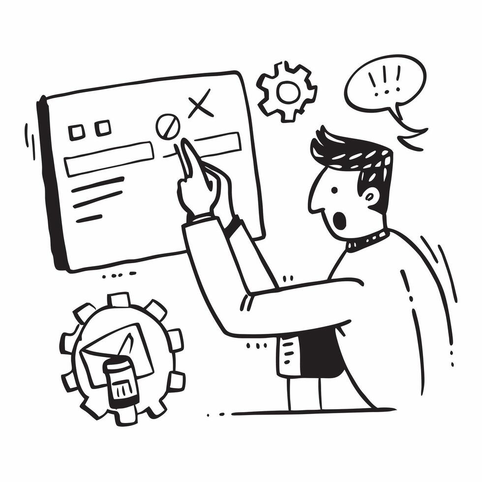 Engineer solving a technical problem in a workshop concept as An engineer solves a technical problem in a workshop showcasing problem solving skills and technical expertise Ideal Dynamic vector