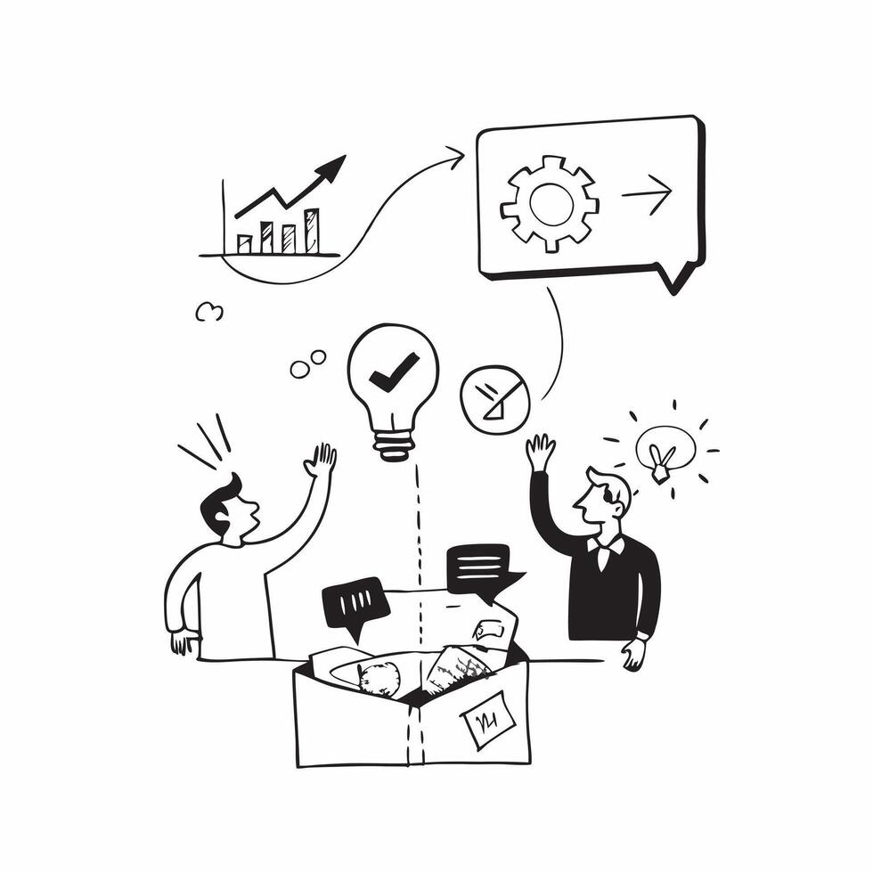 Employees brainstorming for business growth concept as High resolution image of employees brainstorming for business growth emphasizing creativity collaboration and professional ac Dynamic vector