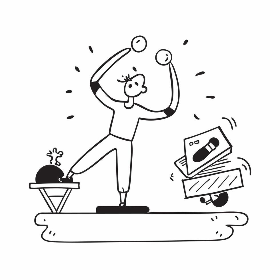 Employee taking a fitness class during lunch break concept as High resolution image of an employee taking a fitness class during lunch break emphasizing the importance of physical Dynamic Set 2 vector