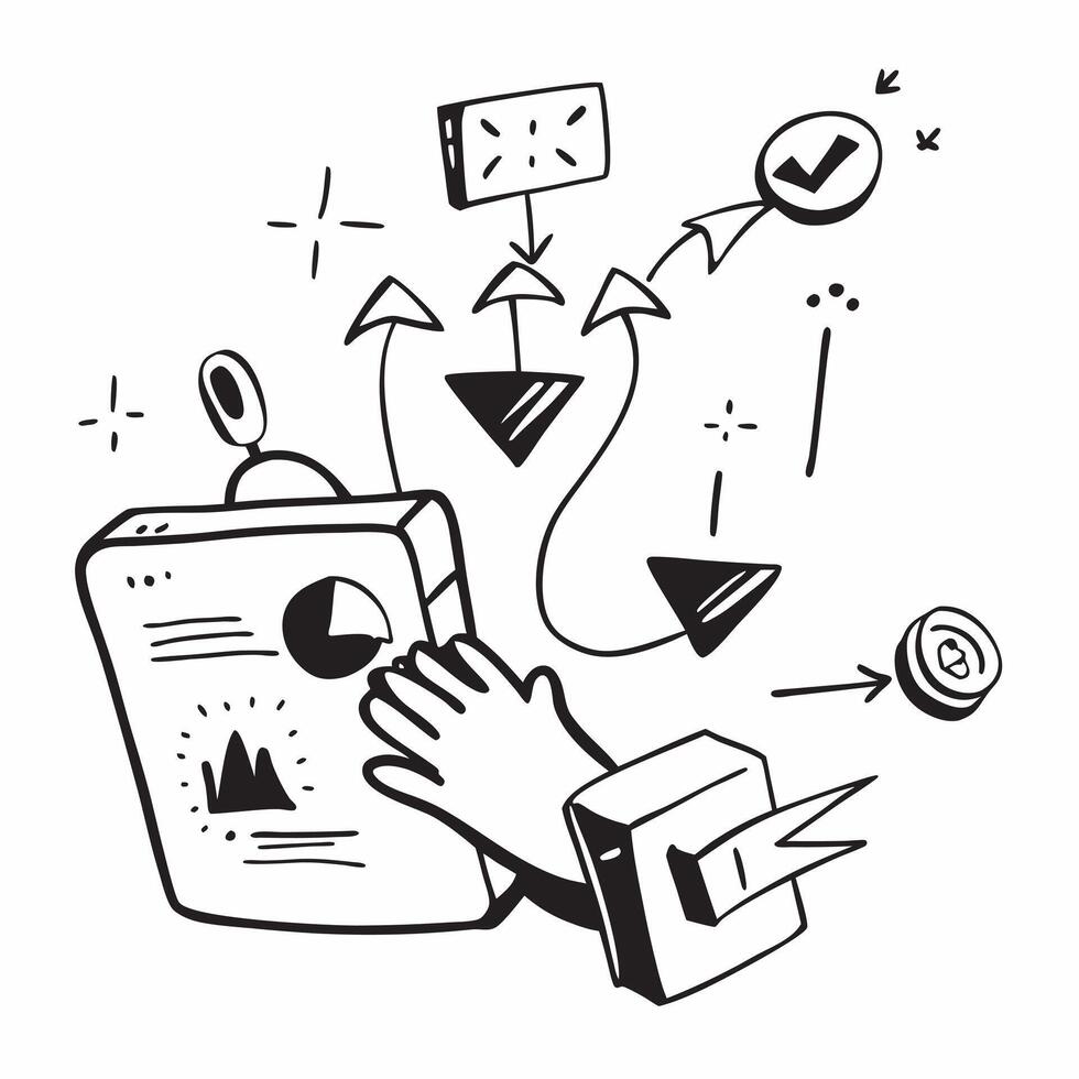 Digital transformation symbol with copy space for project planning concept as An artistic rendering of a digital transformation symbol with spacious copy space suitable for project Dynamic Set 6 vector