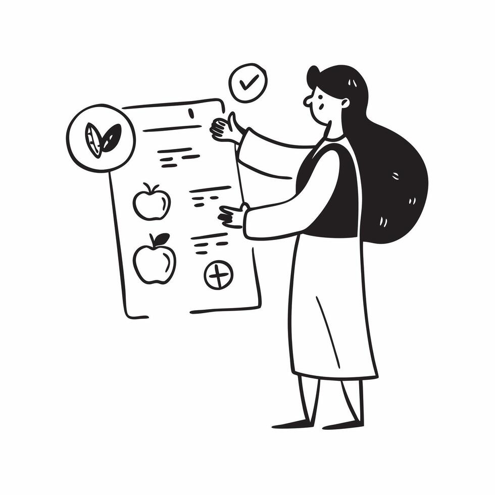 Dietitian creating a personalized nutrition plan for a patient concept as A dietitian creates a personalized nutrition plan for a patient emphasizing health and wellness Perfect f Dynamic vector