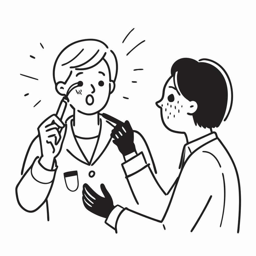 Dermatologist performing a skin biopsy on a patient concept as A dermatologist performs a skin biopsy on a patient emphasizing precision and diagnosis Ideal for dermatology and sk Dynamic vector