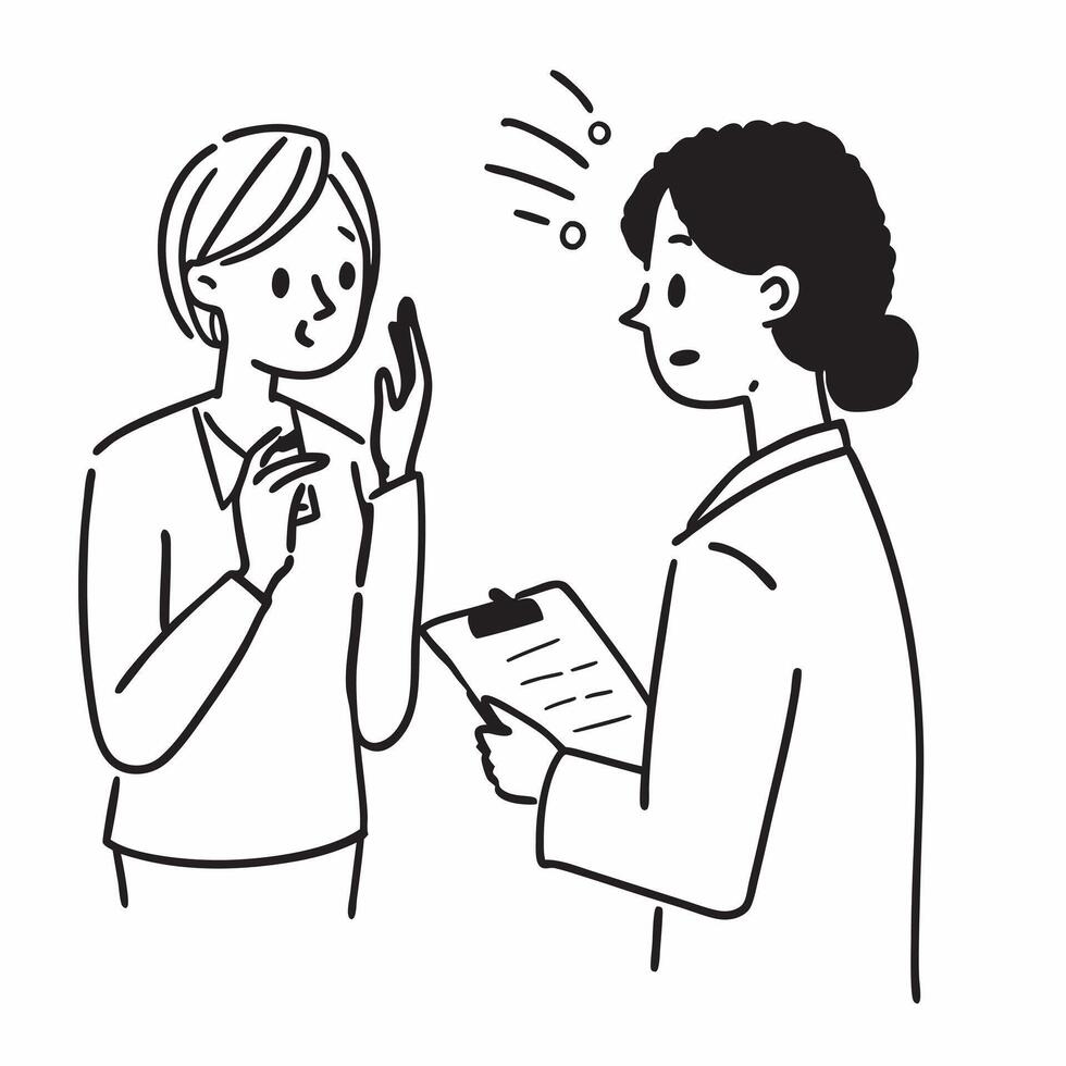 Dermatologist discussing eczema treatment with a patient concept as A dermatologist discusses eczema treatment options with a patient emphasizing care and relief Ideal for dermato Dynamic vector